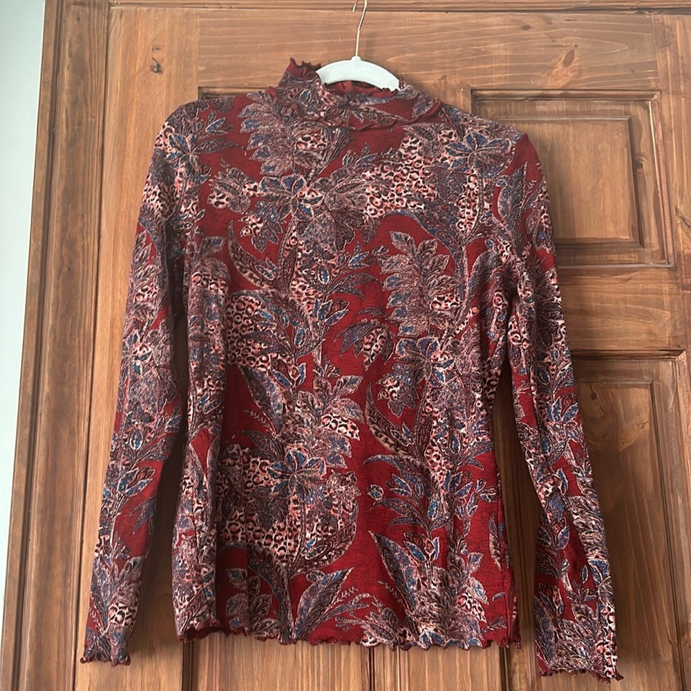 Pilcro anthropology mock neck